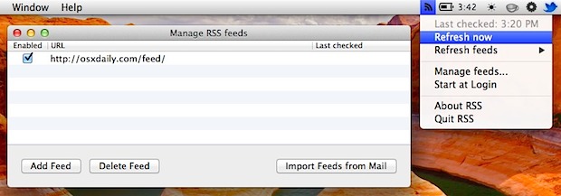 Editing RSS feeds in OS X RSS.app