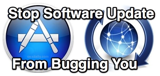 Stop Software Update from bugging you in Mac OS X