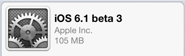 iOS 6.1 Beta 3