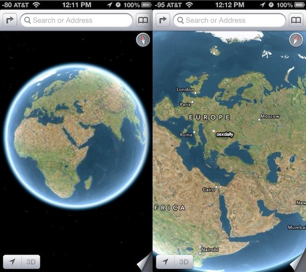 View Maps in Globe View