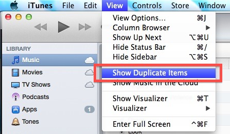 Show Duplicate Songs in iTunes 11