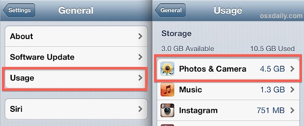 Проверка размера хранилища фотографий в iOS