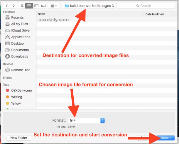 Batch Image Conversion in Mac OS X the Easy Way with Preview