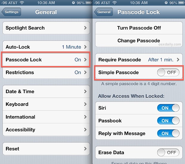 Strong Passwords in iOS