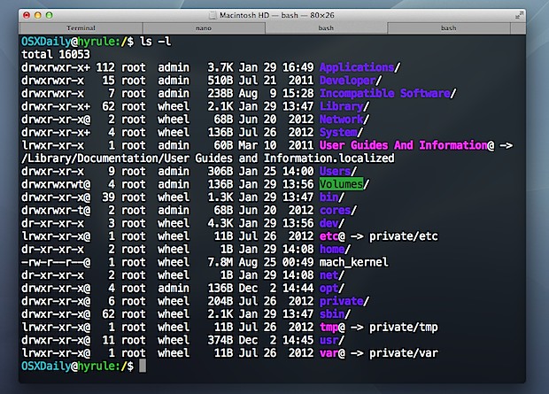 Better looking terminal in Mac OS X