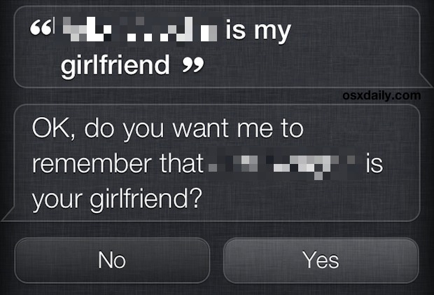 Define relationships to contacts using Siri