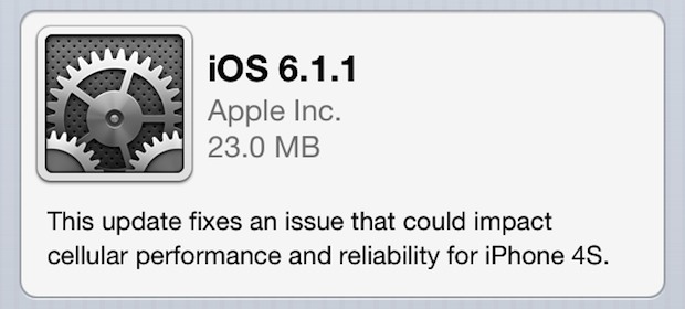 iOS 6.1.1 