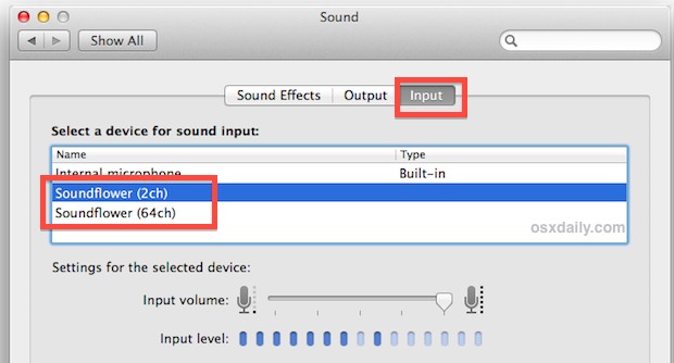 Redirect system audio output to Soundflower