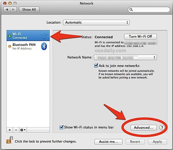 DHCP renewal in Mac OS X