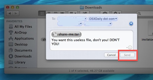 Send a file from a Mac to multiple OS X and iOS clients