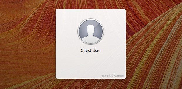 Guest User Account in Mac OS X 