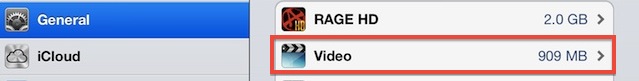 Check video storage