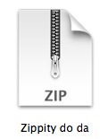 Zip archive icon