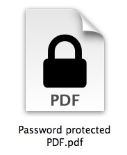Password protect a PDF