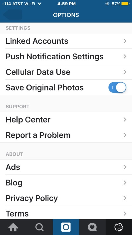 Where to turn off Instagram autoplay video