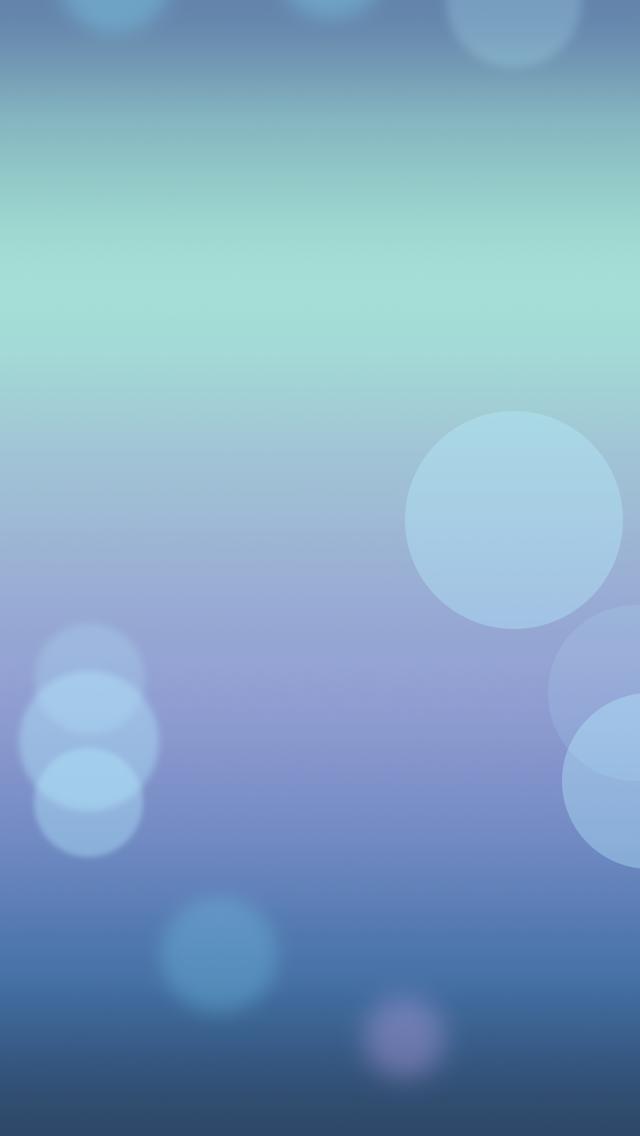iOS 7 синие пузыри обои