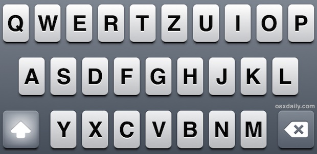 QWERTZ keyboard in iOS