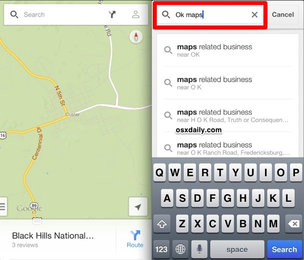 Save Google Maps for offline use