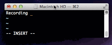 Recorded screen capture exported as animated GIF in Mac OS X