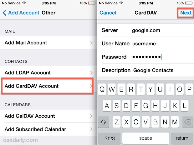 Syncing Google / Gmail contacts to an iPhone