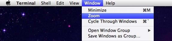 Zoom window to bring it back on screen