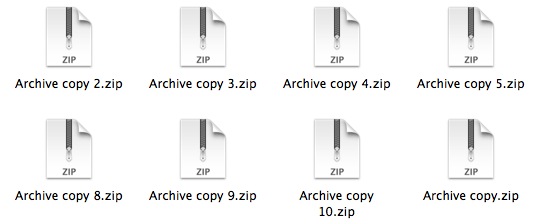 Move zip files automatically after unzipping