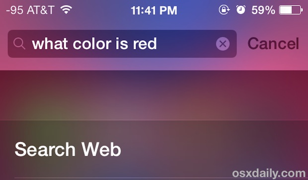 Search the web with Spotlight in iOS