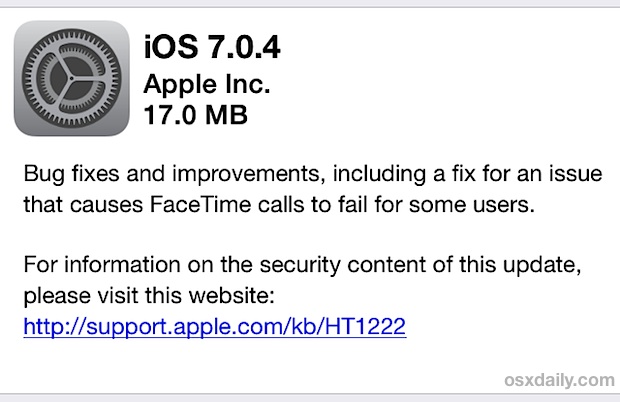 iOS 7.0.4 download