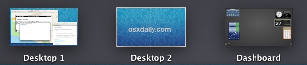 Move Dashboard within Spaces in OS X 