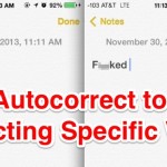 Train autocorrect words in iOS