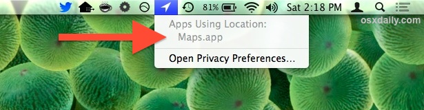 Apps using Location Services