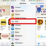 Access and browse the Kids App Store in iOS