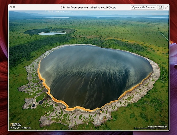 Scaled Quick Look image in OS X