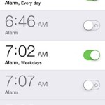 Many alarm clocks on the iPhone