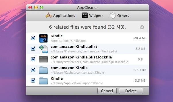 AppCleaner deletes residual app stuff