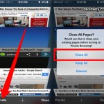Close All Tabs in Safari for iOS