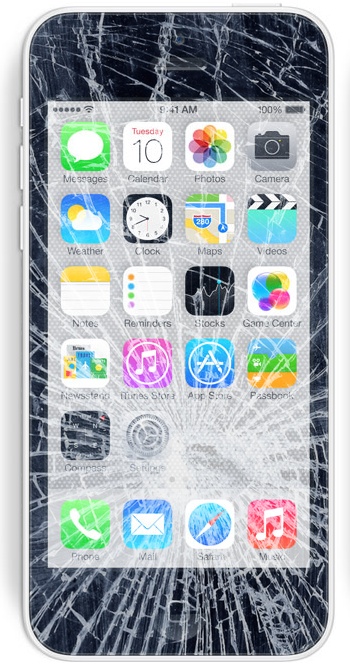 Треснувший экран iPhone