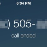 End a call on the iPhone by tapping the power button
