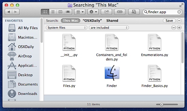 Search for file extension on mac