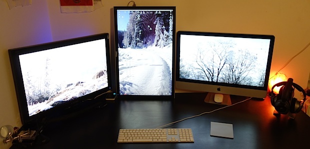 Mac with a vertical display orientation