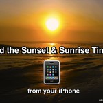 Get Sunset and Sunrise Times from iPhone