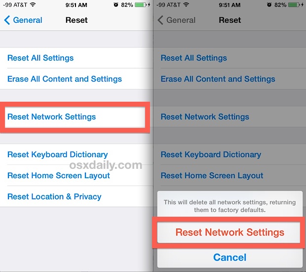 How to Reset Network Settings in iOS on the iPhone