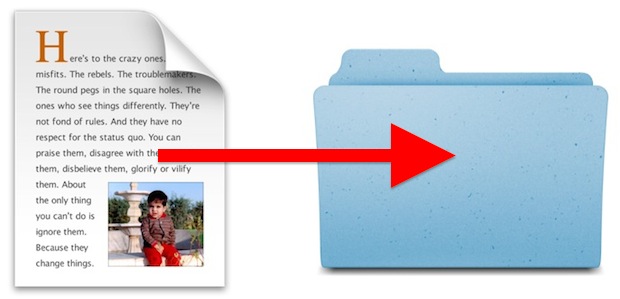 Move a file from the Mac titlebar