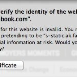Safari can't verify identity of the website error
