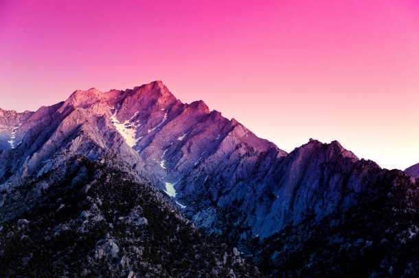 Android pink mountains wallpaper from Kit Kat 4.4
