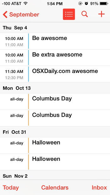 How To Subscribe To Us Holidays In Calendar On Iphone Ipad Osxdaily