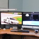 Mac desk setup of an Information Security professional