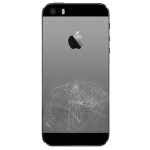 Scratched back of an iPhone