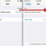 Clear Mail and Attachments storage space in iOS