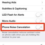 iPhone Phone Noise Cancelation feature in iOS